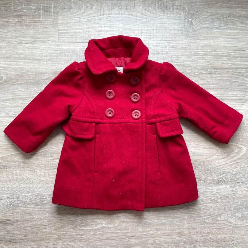 Old Navy Red Toddler Pea Coat